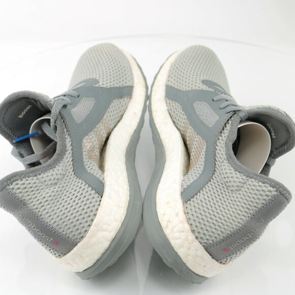 Adidas Womens Boost Running Shoe Size 8 All Terrain Sneaker Gray Stretch Knit - Picture 8 of 12